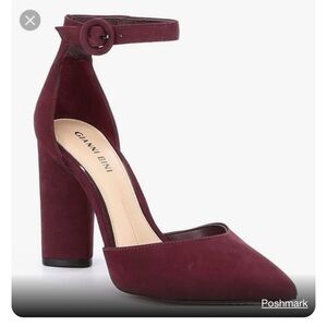 Gianni Bini burgundy suede heels.
